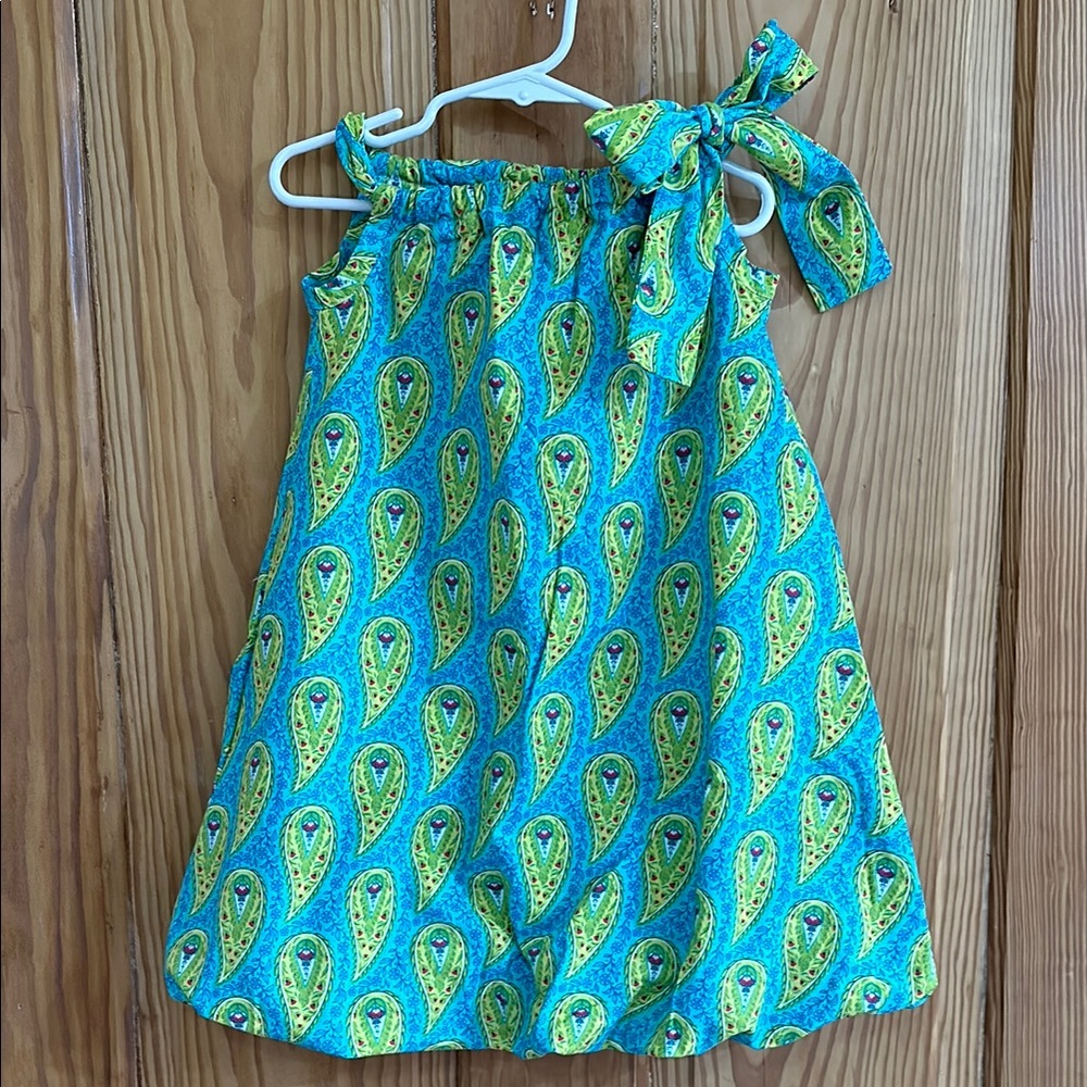 Handmade Vibrant Paisley Pillowcase Dress